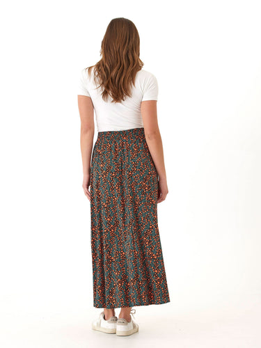 Anastacia Micro Bloom Print Woven Maxi Skirt Womens Bottoms Skirt Threads 4 Thought 
