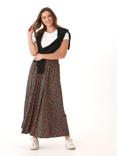 Anastacia Micro Bloom Print Woven Maxi Skirt Womens Bottoms Skirt Threads 4 Thought