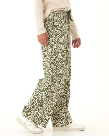 Eila Wild Floral Print Stretch Twill Wide Leg Cargo Pant Threads 4 Thought 