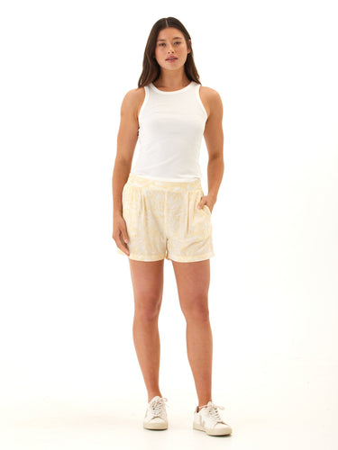 Zofia Tropical Leaf Print Woven Short Womens Bottoms Shorts Threads 4 Thought 