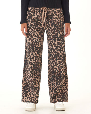 Cleo Wild Animal Stretch Twill Wide Leg Pant Threads 4 Thought 