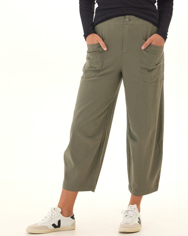Lauren Stretch Twill Pleated Barrel Pant Threads 4 Thought 