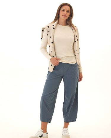 Lauren Stretch Twill Pleated Barrel Pant Threads 4 Thought 