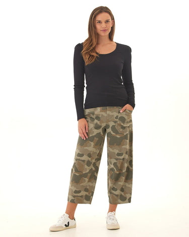Lauren Cloud Camo Stretch Twill Pleated Barrel Pant Threads 4 Thought 