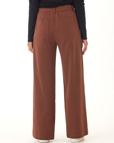 Odella Stretch Twill Ruffle Wide Leg Pant Threads 4 Thought 