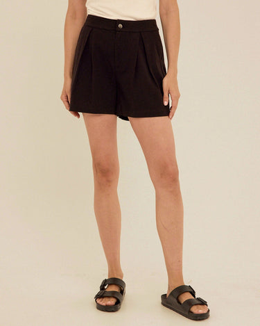 Selene Stretch Twill Pleated Short Womens Bottoms Shorts Threads 4 Thought 