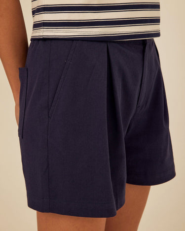 Selene Stretch Twill Pleated Short Threads 4 Thought 
