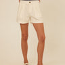 Selene Stretch Twill Pleated Short Womens Bottoms Shorts Threads 4 Thought 