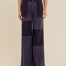 Pamela Patchwork Stretch Twill Wide Leg Capri Pant Womens Bottoms Pants Threads 4 Thought 