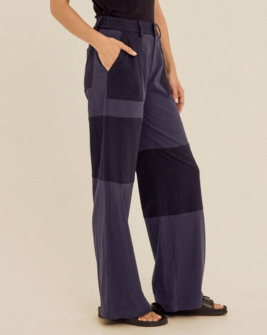 Pamela Patchwork Stretch Twill Wide Leg Capri Pant Womens Bottoms Pants Threads 4 Thought 