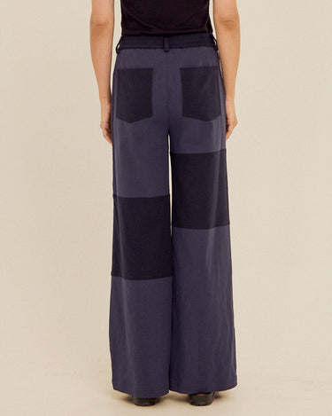 Pamela Patchwork Stretch Twill Wide Leg Capri Pant Womens Bottoms Pants Threads 4 Thought 
