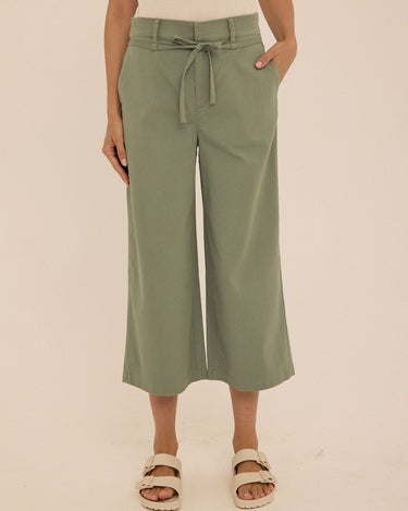Bemmie Stretch Twill Relaxed Capri Pant Womens Bottoms Pants Threads 4 Thought 
