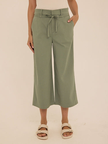 Bemmie Stretch Twill Relaxed Capri Pant Womens Bottoms Pants Threads 4 Thought 