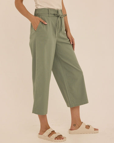 Bemmie Stretch Twill Relaxed Capri Pant Womens Bottoms Pants Threads 4 Thought 