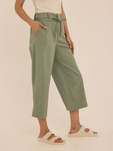 Bemmie Stretch Twill Relaxed Capri Pant Womens Bottoms Pants Threads 4 Thought 