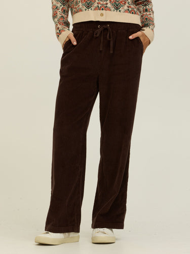 Davisha Textured Corduroy Wide Leg Pant Womens Bottoms Pants Threads 4 Thought 