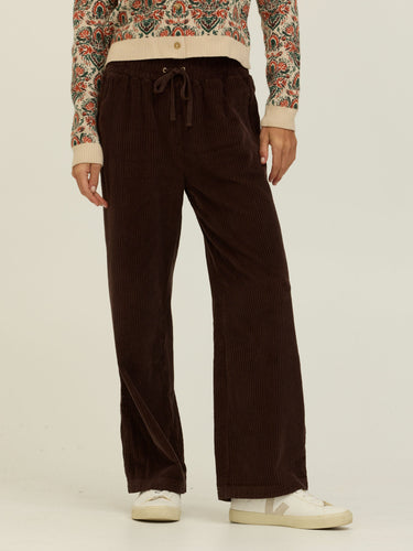 Davisha Textured Corduroy Wide Leg Pant Womens Bottoms Pants Threads 4 Thought 