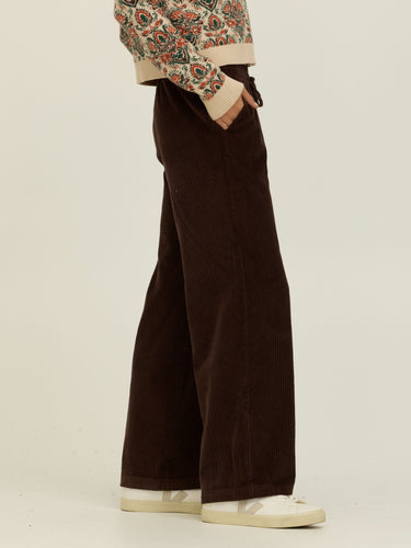 Davisha Textured Corduroy Wide Leg Pant Womens Bottoms Pants Threads 4 Thought 