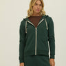 Triblend Fleece Full Zip Hoodie Womens Outerwear Sweatshirt Threads 4 Thought 