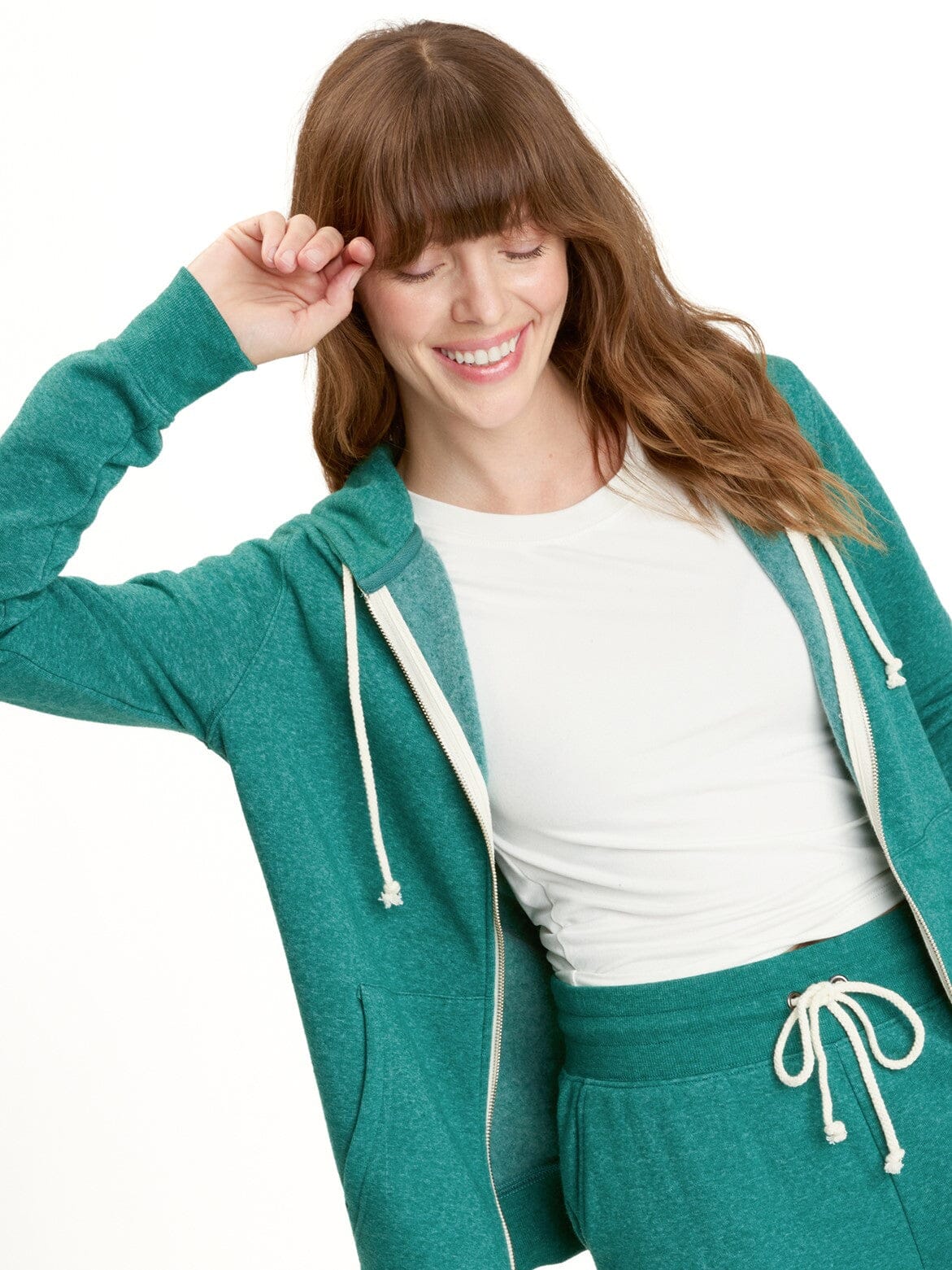 Triblend Zip Hoodie Womens Outerwear Sweatshirt Threads 4 Thought 