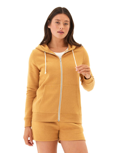 Triblend Zip Hoodie Womens Outerwear Sweatshirt Threads 4 Thought 