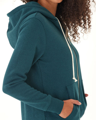 Triblend Fleece Full Zip Hoodie Threads 4 Thought 