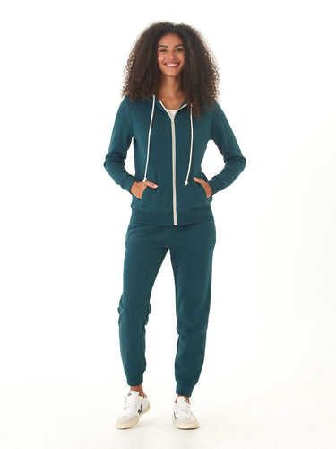 Triblend Fleece Full Zip Hoodie Threads 4 Thought 