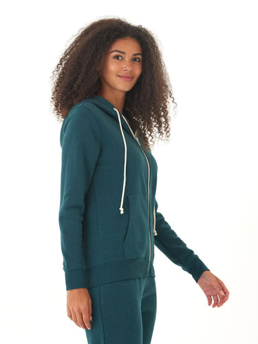 Triblend Fleece Full Zip Hoodie Threads 4 Thought 