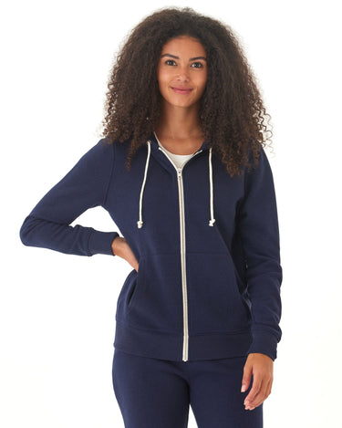 Triblend Fleece Full Zip Hoodie Threads 4 Thought 