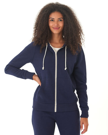 Triblend Fleece Full Zip Hoodie Threads 4 Thought 