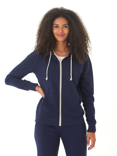 Triblend Fleece Full Zip Hoodie Threads 4 Thought