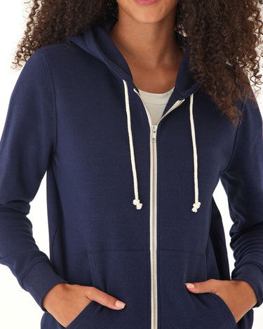 Triblend Fleece Full Zip Hoodie Threads 4 Thought 