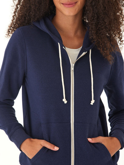 Triblend Fleece Full Zip Hoodie Threads 4 Thought 