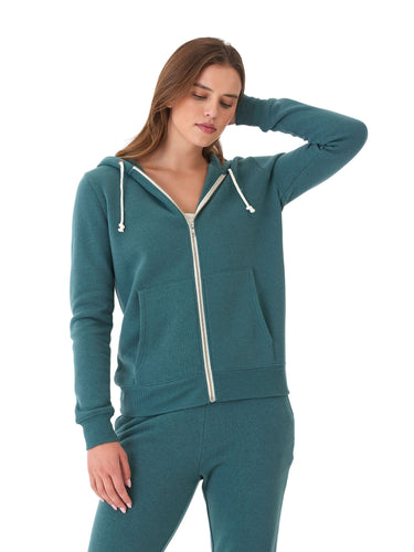 Triblend Zip Hoodie Womens Outerwear Sweatshirt Threads 4 Thought