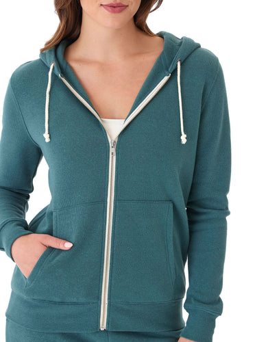 Triblend Zip Hoodie Womens Outerwear Sweatshirt Threads 4 Thought