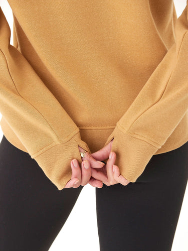 Sinead 1/4 Zip Triblend Fleece Hoodie Womens Outerwear Sweatshirt Threads 4 Thought 