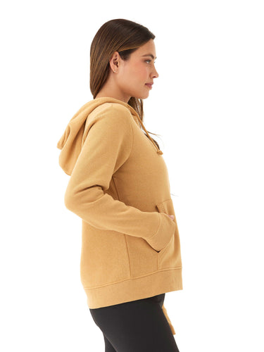 Sinead 1/4 Zip Triblend Fleece Hoodie Womens Outerwear Sweatshirt Threads 4 Thought 