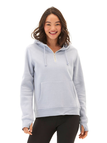 Sinead 1/4 Zip Triblend Fleece Hoodie Womens Outerwear Sweatshirt Threads 4 Thought