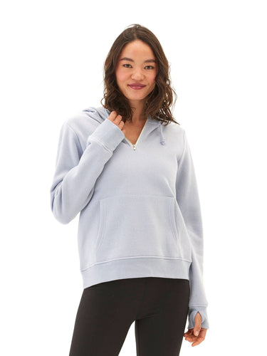 Sinead 1/4 Zip Triblend Fleece Hoodie Womens Outerwear Sweatshirt Threads 4 Thought