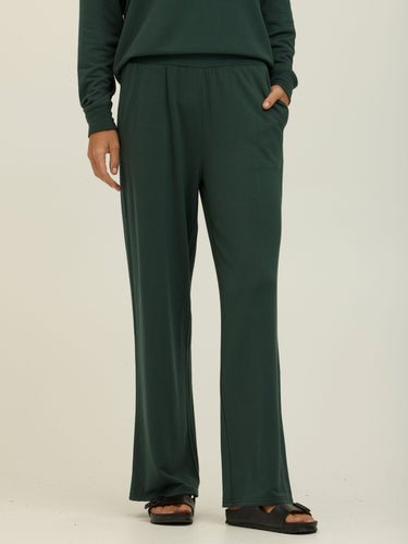 Esmeralda Feather Fleece Wide Leg Pant Womens Bottoms Sweatpants Threads 4 Thought 