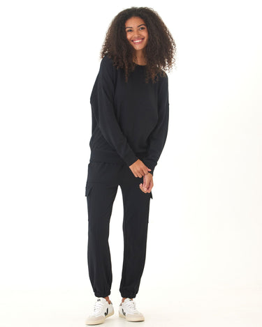 Cathy Boyfriend Feather Fleece Pullover Womens Outerwear Sweatshirt Threads 4 Thought 