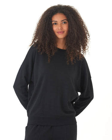 Cathy Boyfriend Feather Fleece Pullover Womens Outerwear Sweatshirt Threads 4 Thought 