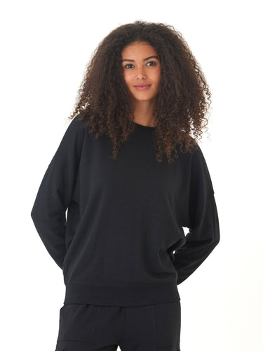 Cathy Boyfriend Feather Fleece Pullover Womens Outerwear Sweatshirt Threads 4 Thought 