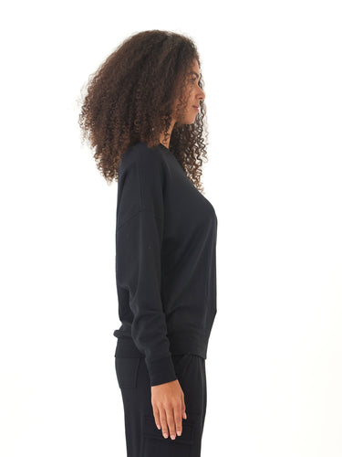 Cathy Boyfriend Feather Fleece Pullover Womens Outerwear Sweatshirt Threads 4 Thought 