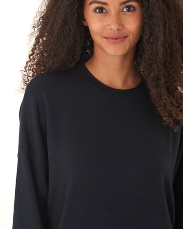 Cathy Boyfriend Feather Fleece Pullover Womens Outerwear Sweatshirt Threads 4 Thought 