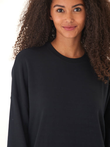 Cathy Boyfriend Feather Fleece Pullover Womens Outerwear Sweatshirt Threads 4 Thought 