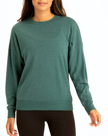 Cathy Boyfriend Feather Fleece Pullover Womens Outerwear Sweatshirt Threads 4 Thought 