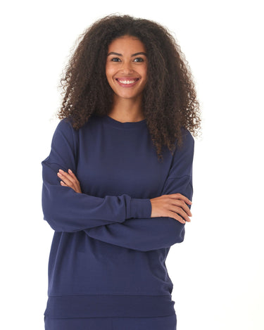 Cathy Feather Fleece Boyfriend Fit Pullover Threads 4 Thought 