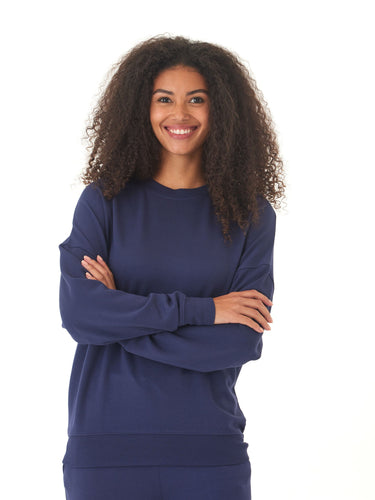 Cathy Feather Fleece Boyfriend Fit Pullover Threads 4 Thought