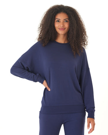 Cathy Feather Fleece Boyfriend Fit Pullover Threads 4 Thought 